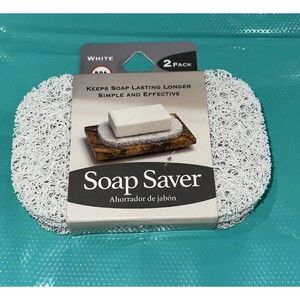 SOAP SAVER WHITE 2 PACK 2.9" X 4.4" - NEW IN PACKAGE